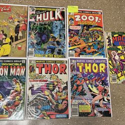 7 comics Thor hulk 2001 space odyssey machine man treasure chest