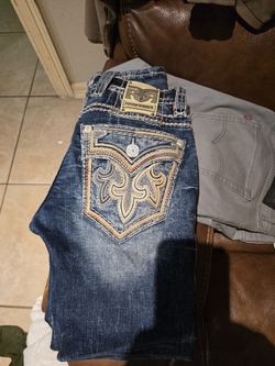 rock revival jeans sz 27 straight slim