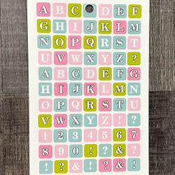 New Multicolored Alphabet Letter Scrapbook Stickers