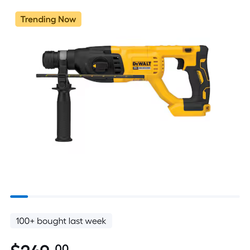 Dewalt SDS PlUS 1” Rotary Hammer (Tool Only) No Battery No Charger