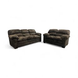 Brand New Percy Chocolate Sofa And Loveseat Available Today $599
