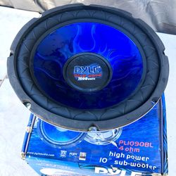 10 Inch Pyle 500 Watts Rms 1000 Watts Maximum Power Subwoofer New