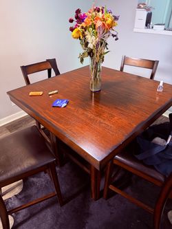 Dining table and chairs