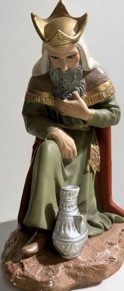 Melchor Nativity Piece Wise Man Kneeling