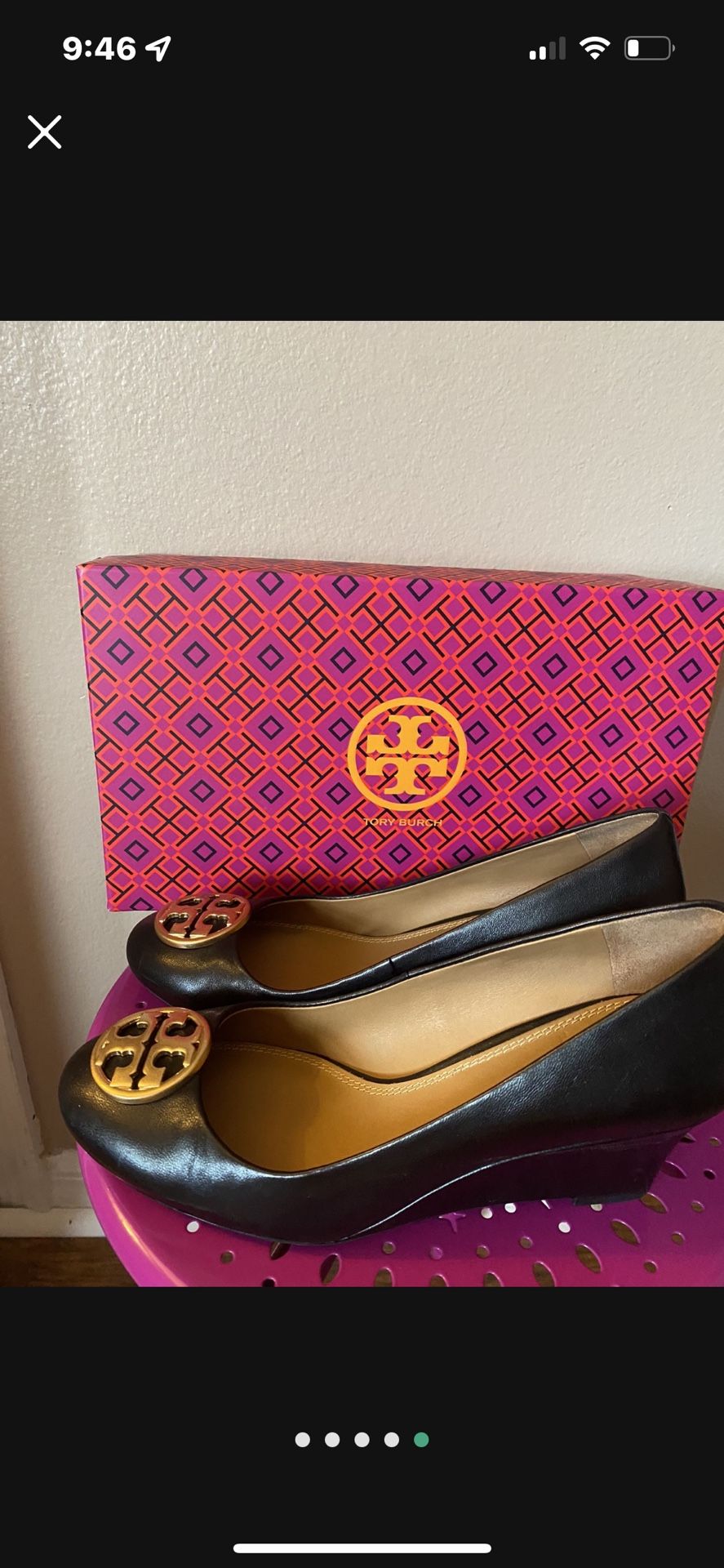 SALE - New Shoes - 100!!! New Tory Burch Black Wedge