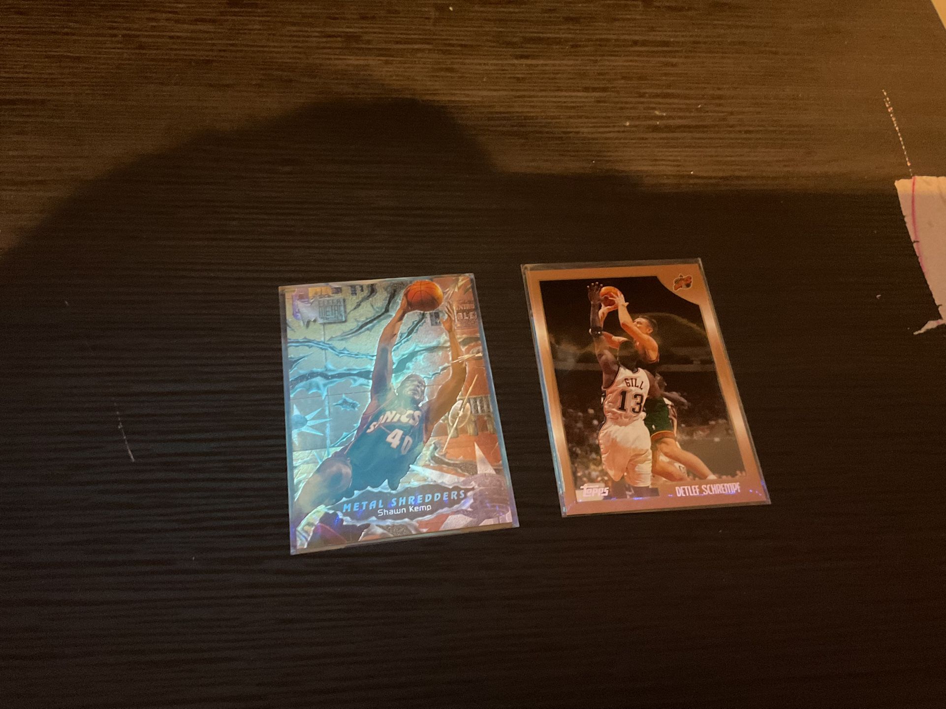 Basketball Seattle Supersónics Fleer Metal Selling 5 Bucks For Fleer Metal And 2 Buck For The Other Card