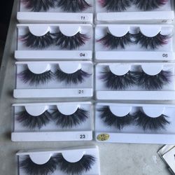 25mm Mink Lashes $10 Each 