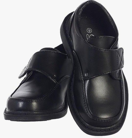 Lito Boy's Black Dress Shoes