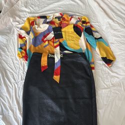 Medium Top, Small Office Skirt 