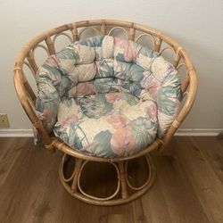 Floral Swivel Chair