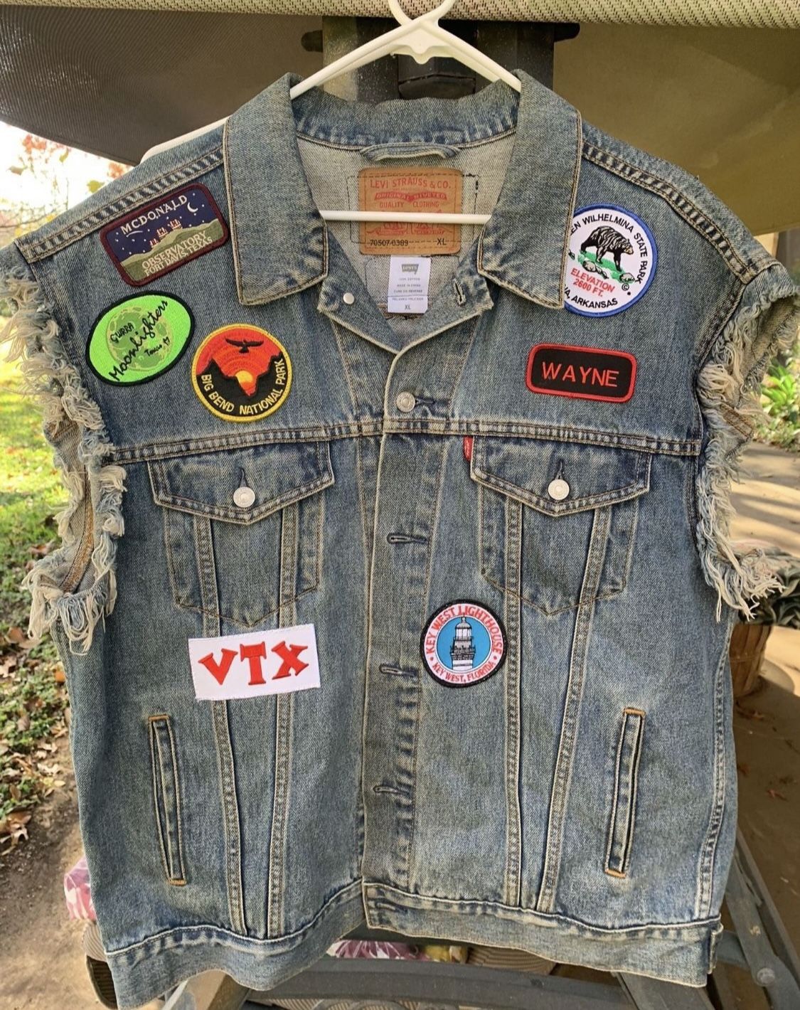 Vintage Motorcycle Jacket With Patches For Biker Ride