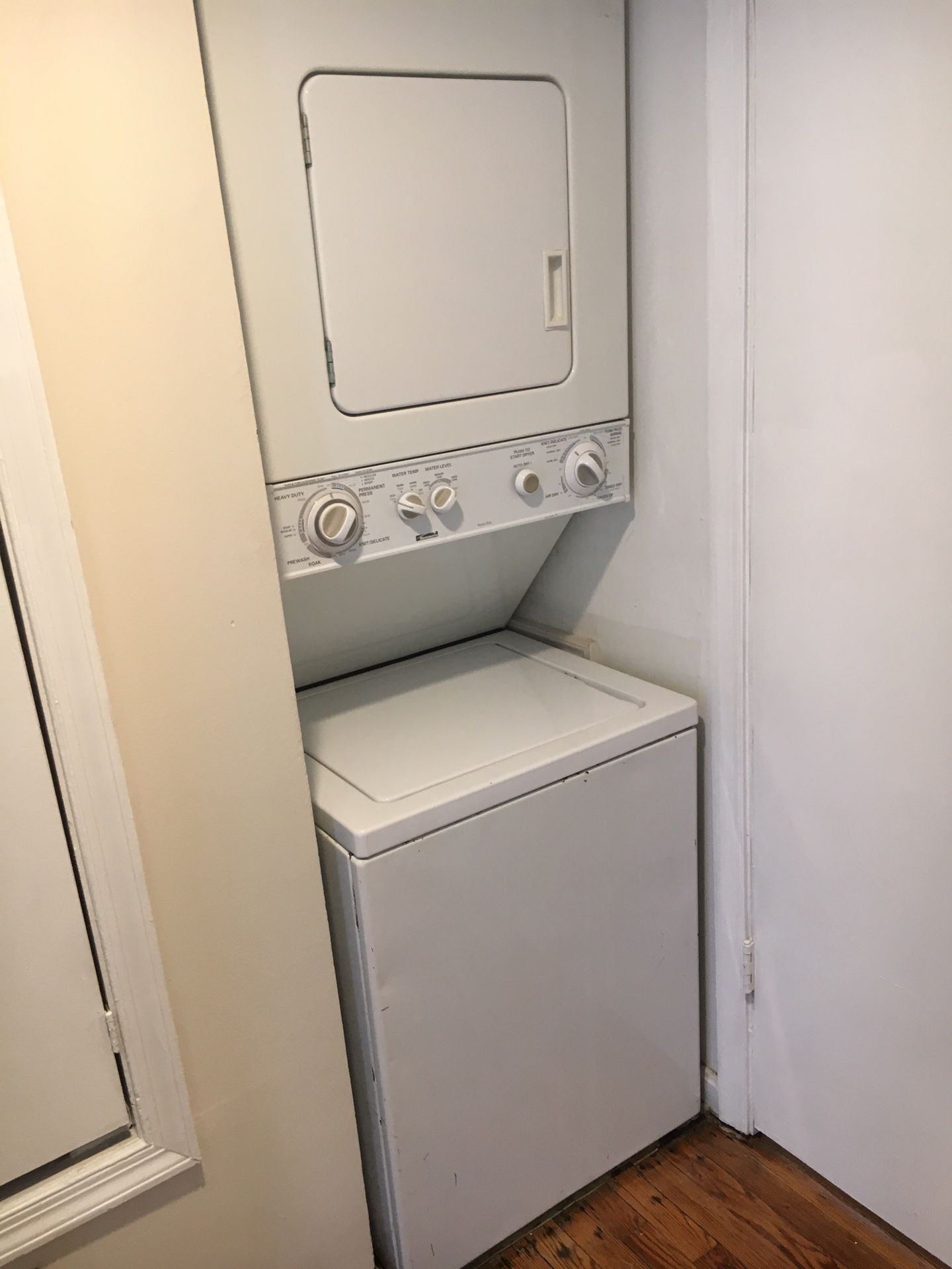 Kenmore stacked washer/dryer