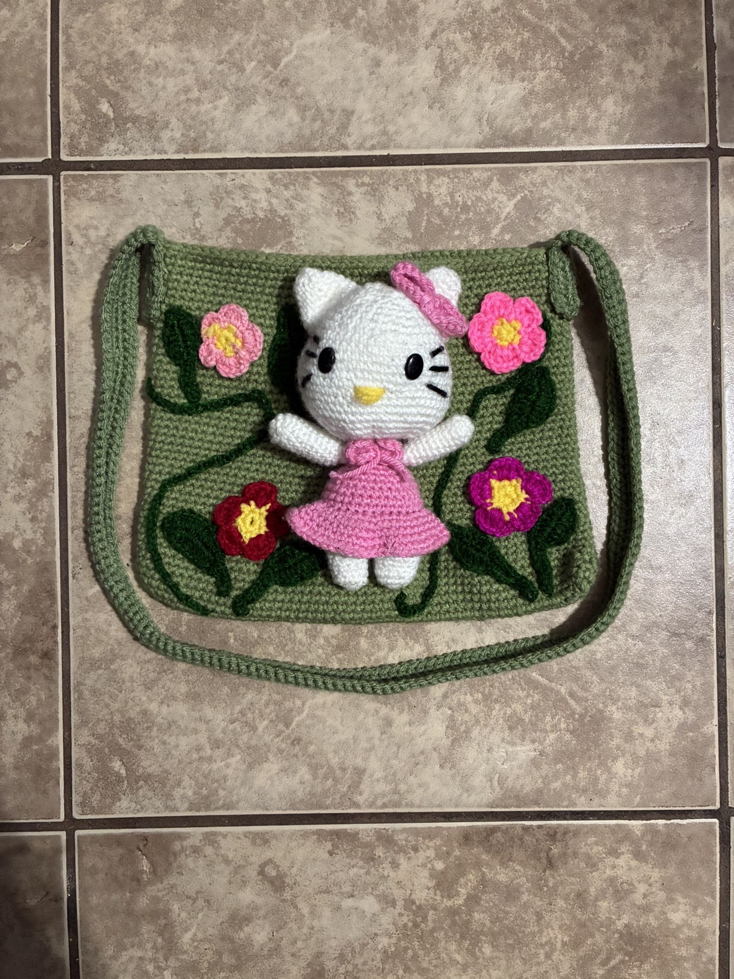 Hello Kitty Crochet Bag