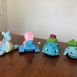 Pokémon Bulbasaur Porygon Lapras &? Wind-up Toy Figures