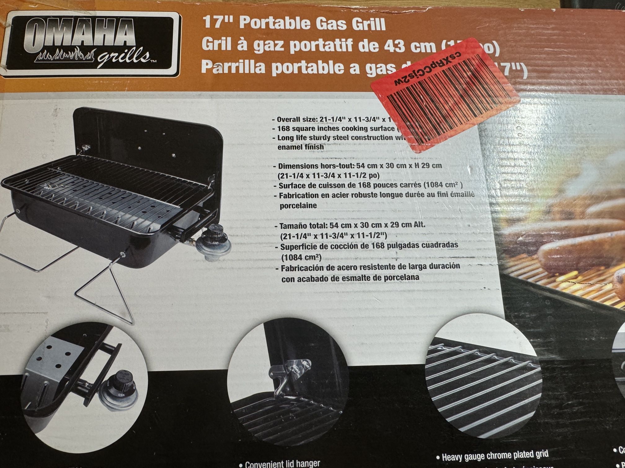 Duke Grills Omaha Go Anywhere Portable Gas Grill - Mini BBQ Propane Grill Camping RV Tailgate