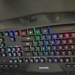 Red Dragon Illuminated Keyboard & Mouse Works Great