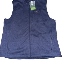 Blue L.L.Bean fleece vest