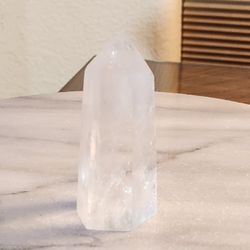 3.3" Approximately Clear Quartz Tower 