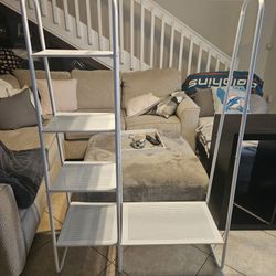 Metal Clothing Rack With Shelves