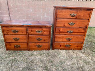 Used vintage solid wood dressers