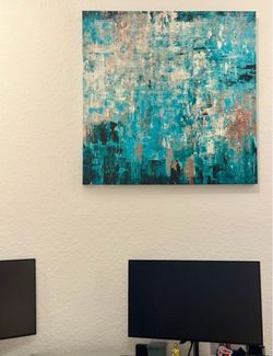 Large Abstract Canvas Painting 36x36