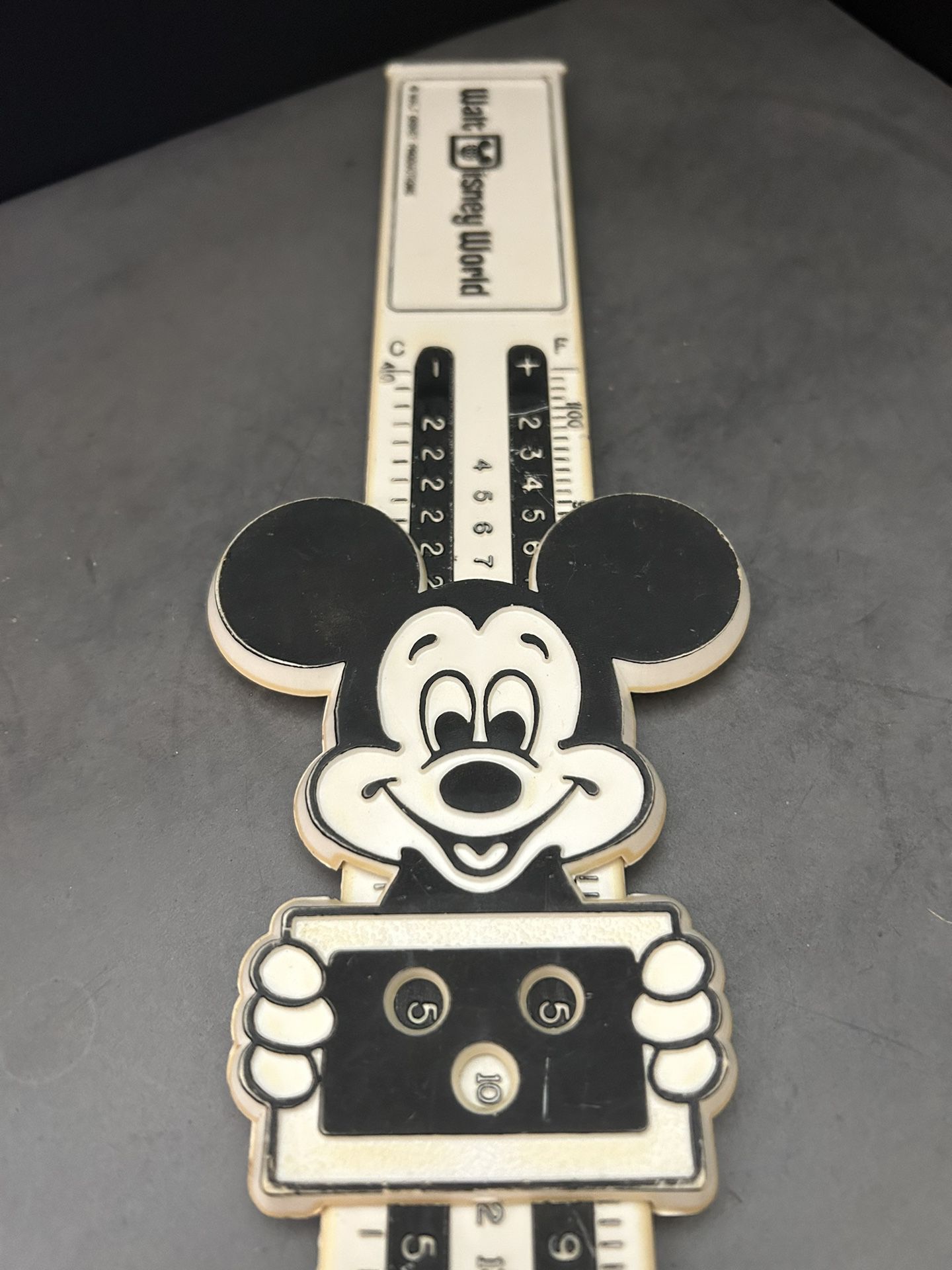 Vintage Disney World Mickey Mouse Conversion Ruler