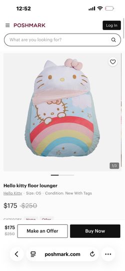 Hello kitty plush bed