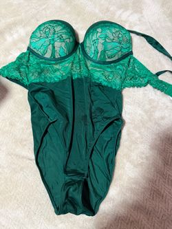 Emerald lingerie one piece - well worn