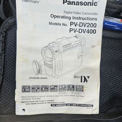Two Panasonic Camcorders And Carrying Caseqa