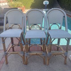 Serena And Lily Bar Stools. Set Of 3!