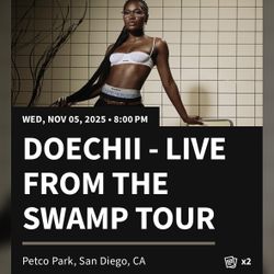 2 Doechii Floor Tickets - San Diego 11/5