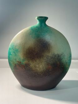 Large Round Ceramic Vase