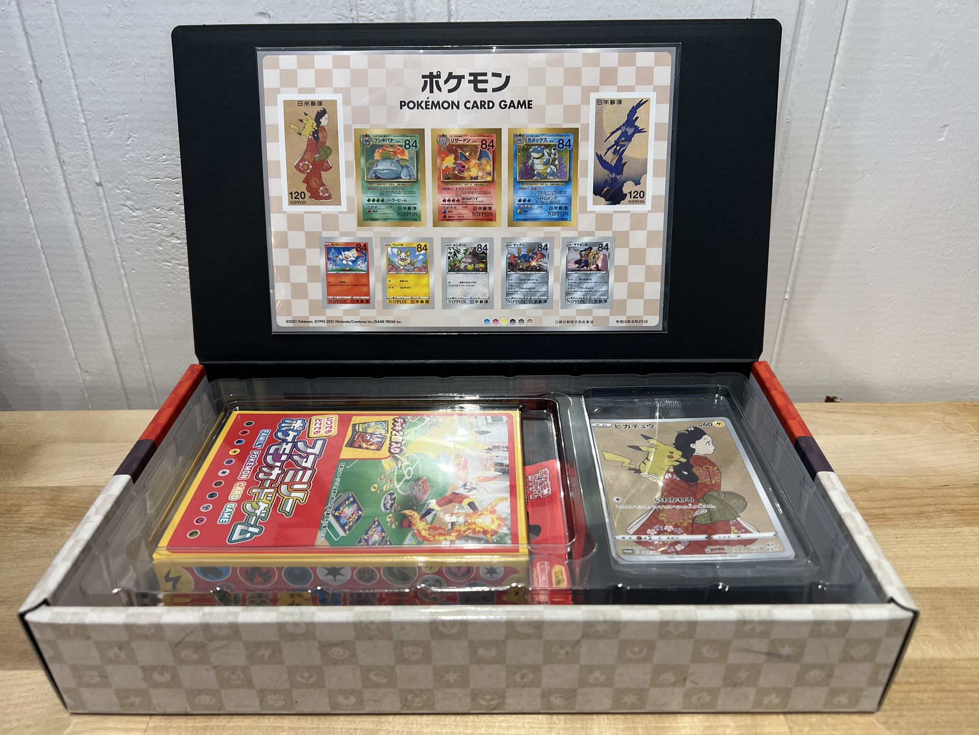 Pokemon Pokémon Stamp Box NO STAMPS Card Game Japan Post Beauty Back Moon gun Promo Set