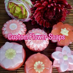 Custom Goat's Milk Flower Soaps