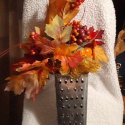 Cheese Grater Fall Decor