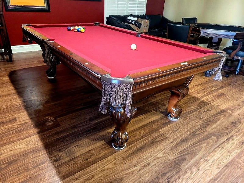 Pool Table 8ft American Heritage Free Deliver And Setup New Billiard Cloth You Can Choose Over 30 Different Colors