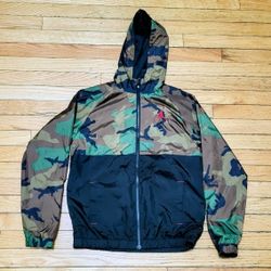 Jordan Camo Windbreaker Jacket L Kids