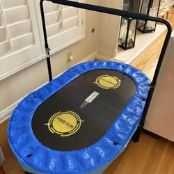 Trampoline For Kids Toddlers With Adjustable Handlebars 