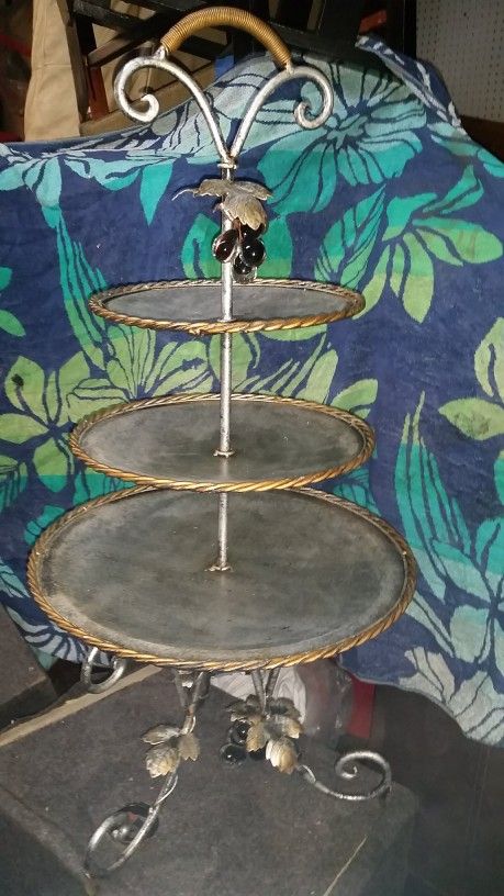 Vintage 3 Tier Serving Rack