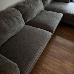 Modern Living Spaces Grey Sectional 
