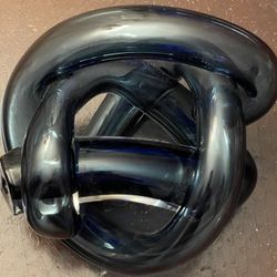 Tangled Glass Knot Midnight Blue Art