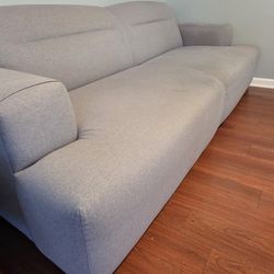 8ft Grey Couch With cover