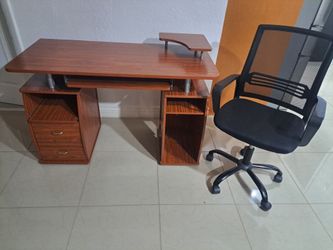 Desk and chair
