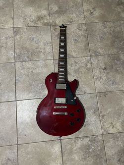Broken Epiphone Les Paul Studio Wine Red Solid Body Electric Guitar