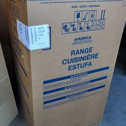 Whirlpool 30" 5.3cu.ft. 4 Burner Element Electric Range in Stainless Steel. Stove, Cooker, Electric Oven.