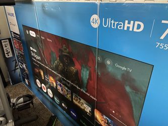 Philips 75" Class 4K Ultra HD (2160p) Google Smart LED TV (75PUL7552/F7)