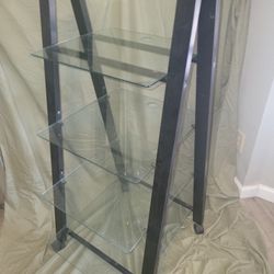 4 Glass Shelf Stereo Component Rack