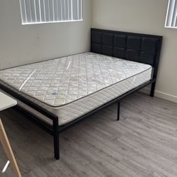 Full Size Bed Frame and Mattress 