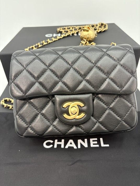 Women's Chanel CF Mini Classical Vintage Flap Shoulder Bag Black