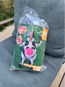 Puff me UP! Inflatable Cow Costume Child 7-10 YRS